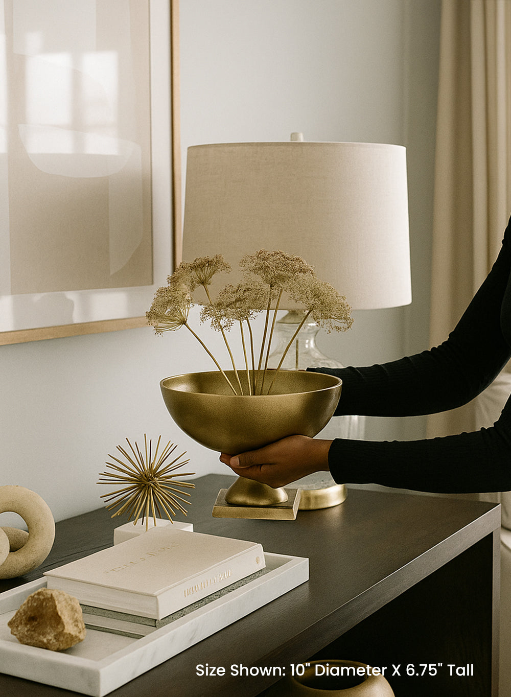 Antique Brass Pedestal Bowl Collection