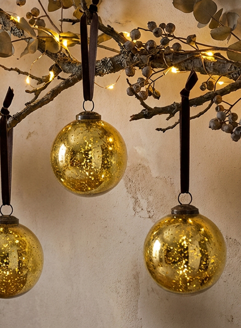 Antique Mercury Ornament Balls, Set of 4/32, in 5 Colors