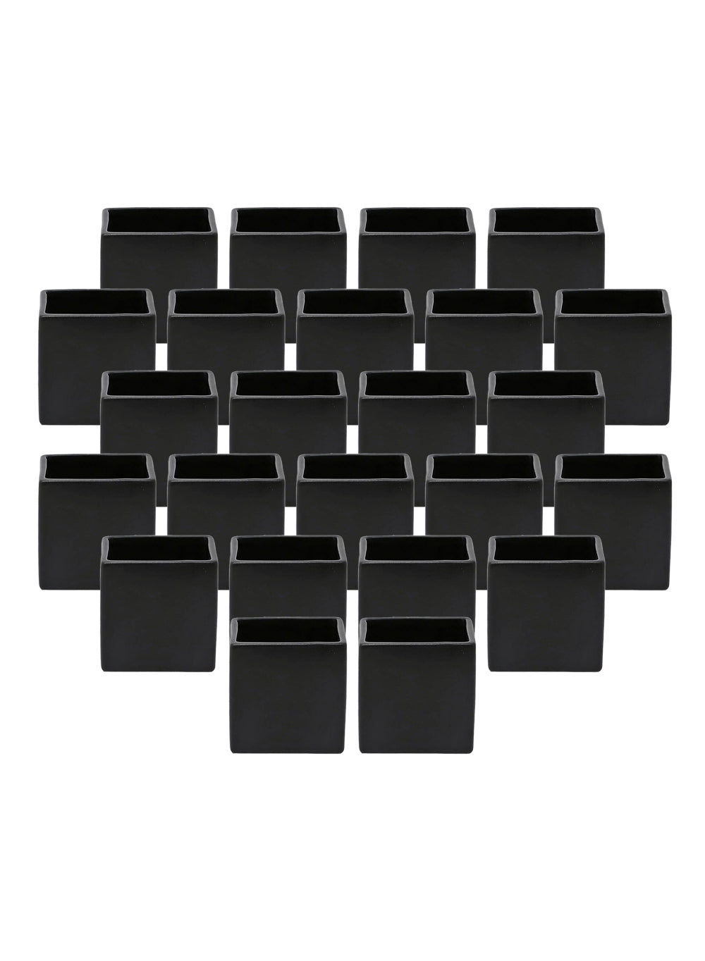 Matte Black Ceramic Vase, in 3 Shapes & 2 Colors