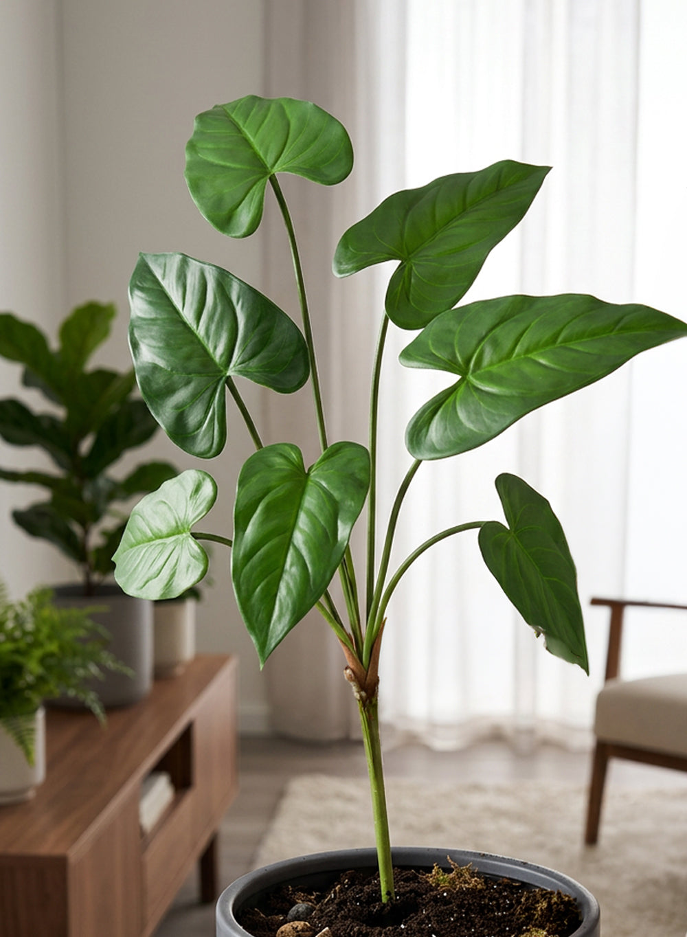 Artificial Tropical Leaf Spray Stems, 28.5" Tall, Pack of 12