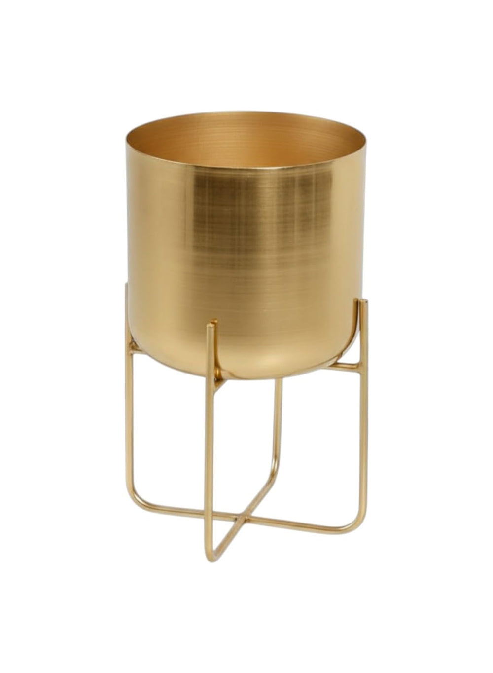 Gold Planter with Detachable Metal Stand, in 4 Sizes