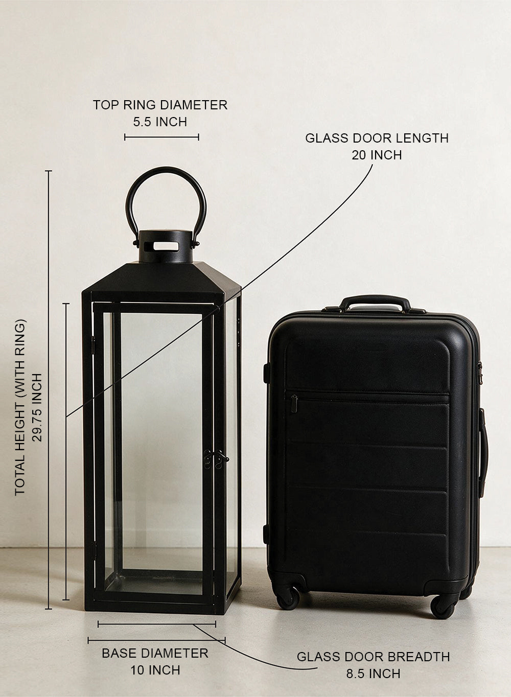 Fairmont Black Metal Lantern Collection