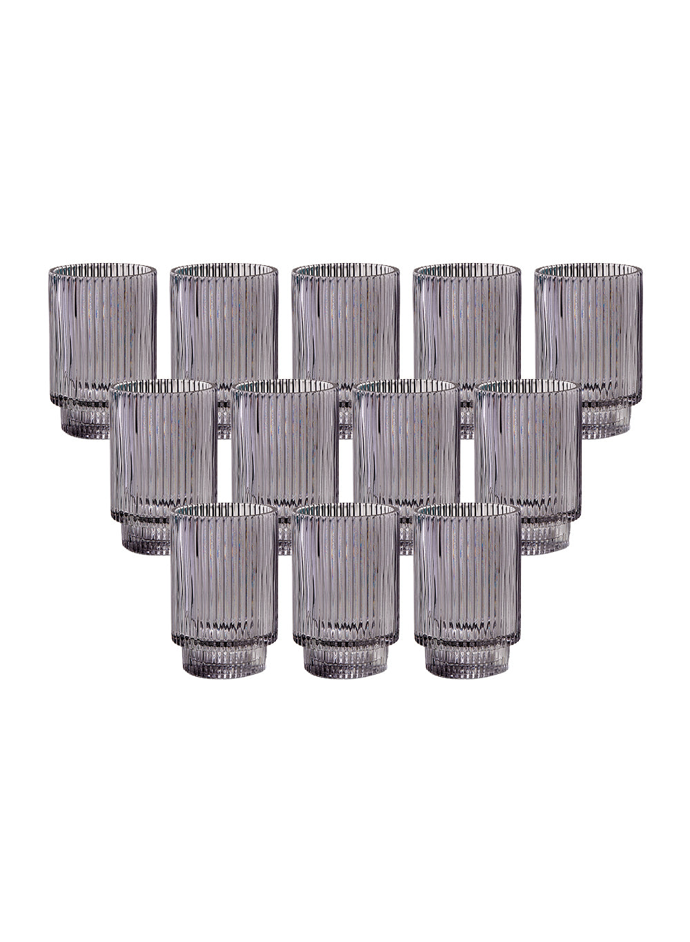 Ribbed Glass Votive Candle Holder, in 3 Colors