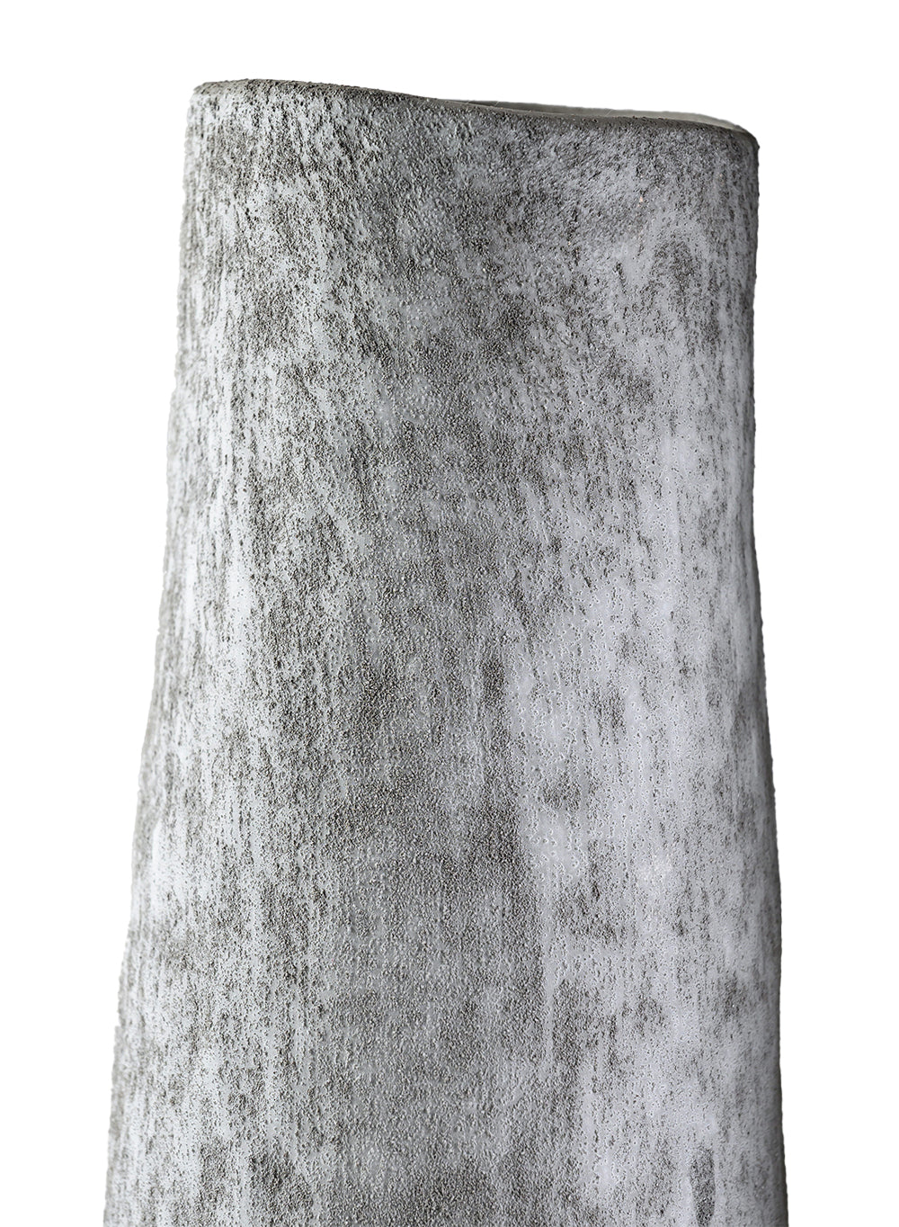Stone Textured Gray Ceramic Vase, Available in 2 Sizes