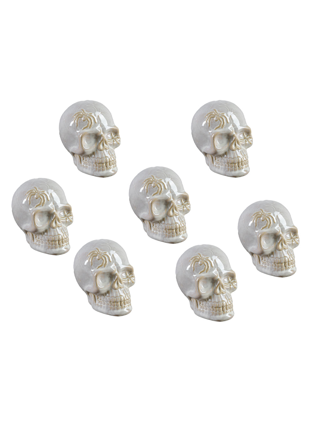 Porcelain Decorative Skull, in 2 Colors