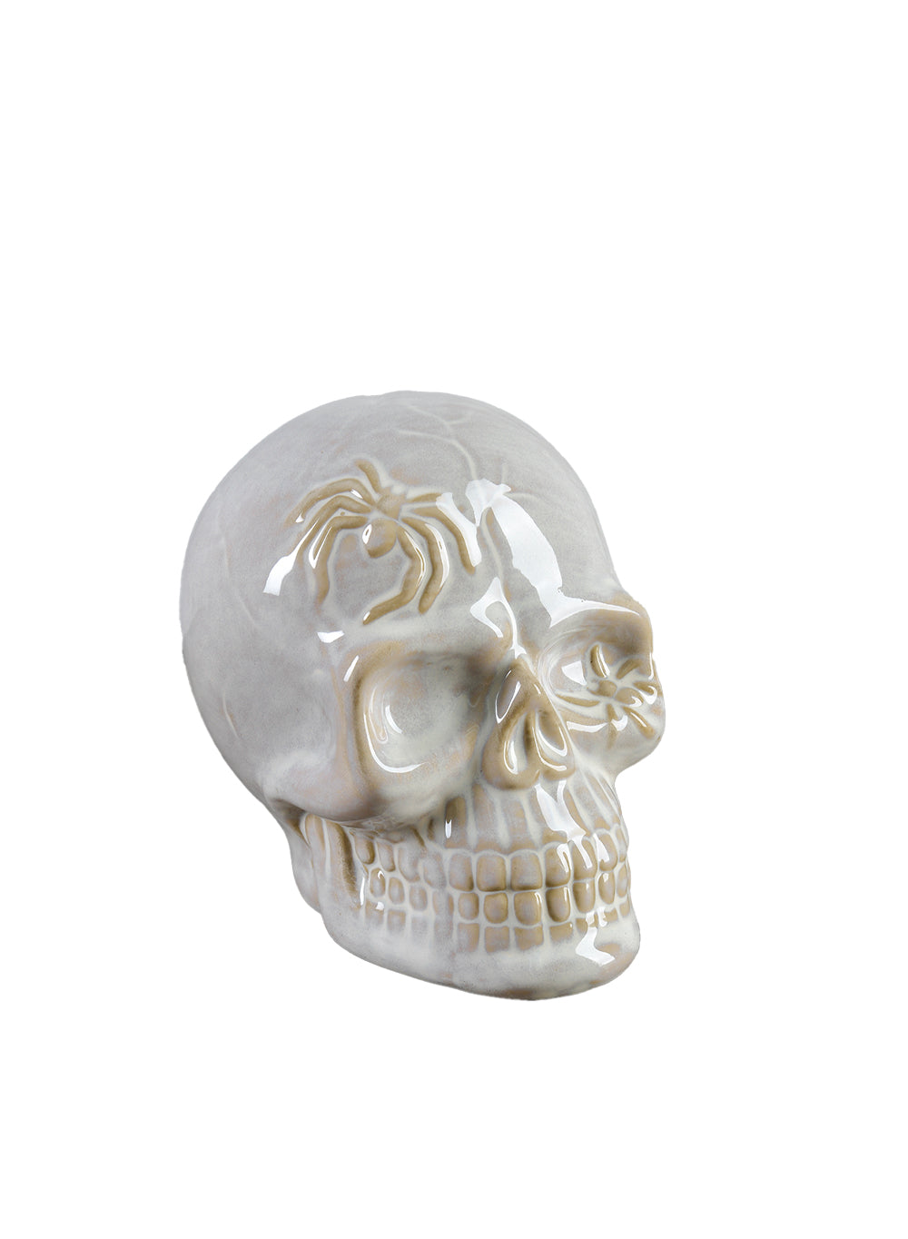 Porcelain Decorative Skull, in 2 Colors