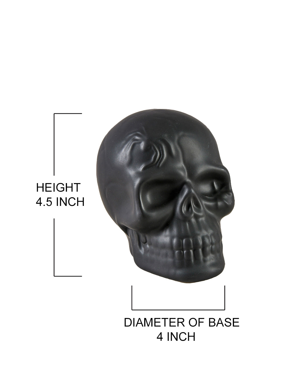 Porcelain Decorative Skull, in 2 Colors
