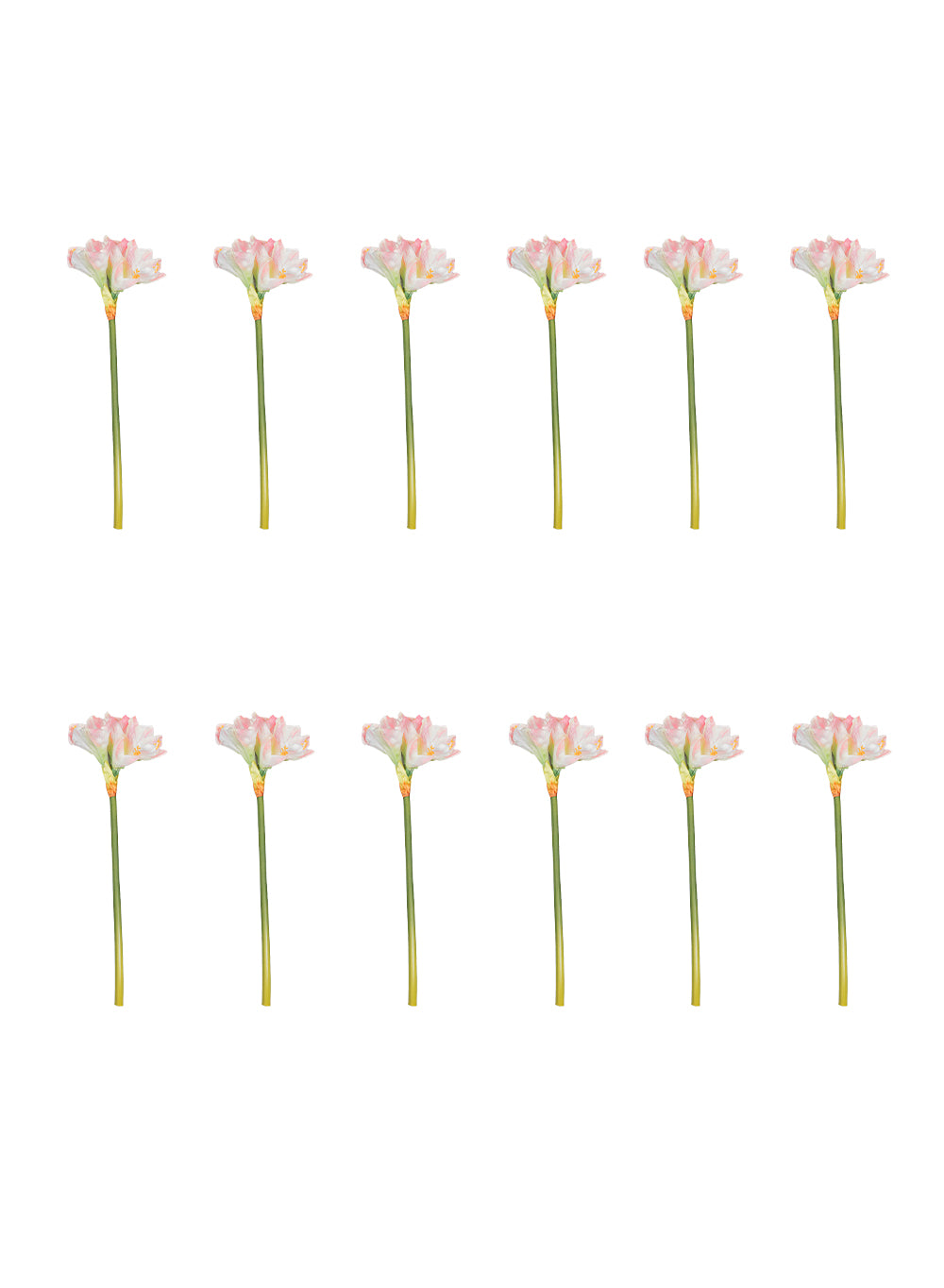 25.5" Lifelike Amaryllis Flower Stem, Pack of 12