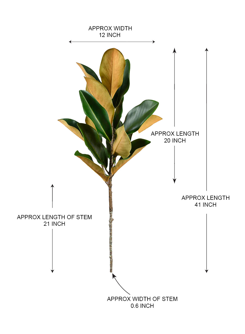 Real Touch Magnolia Stem, Pack of 6