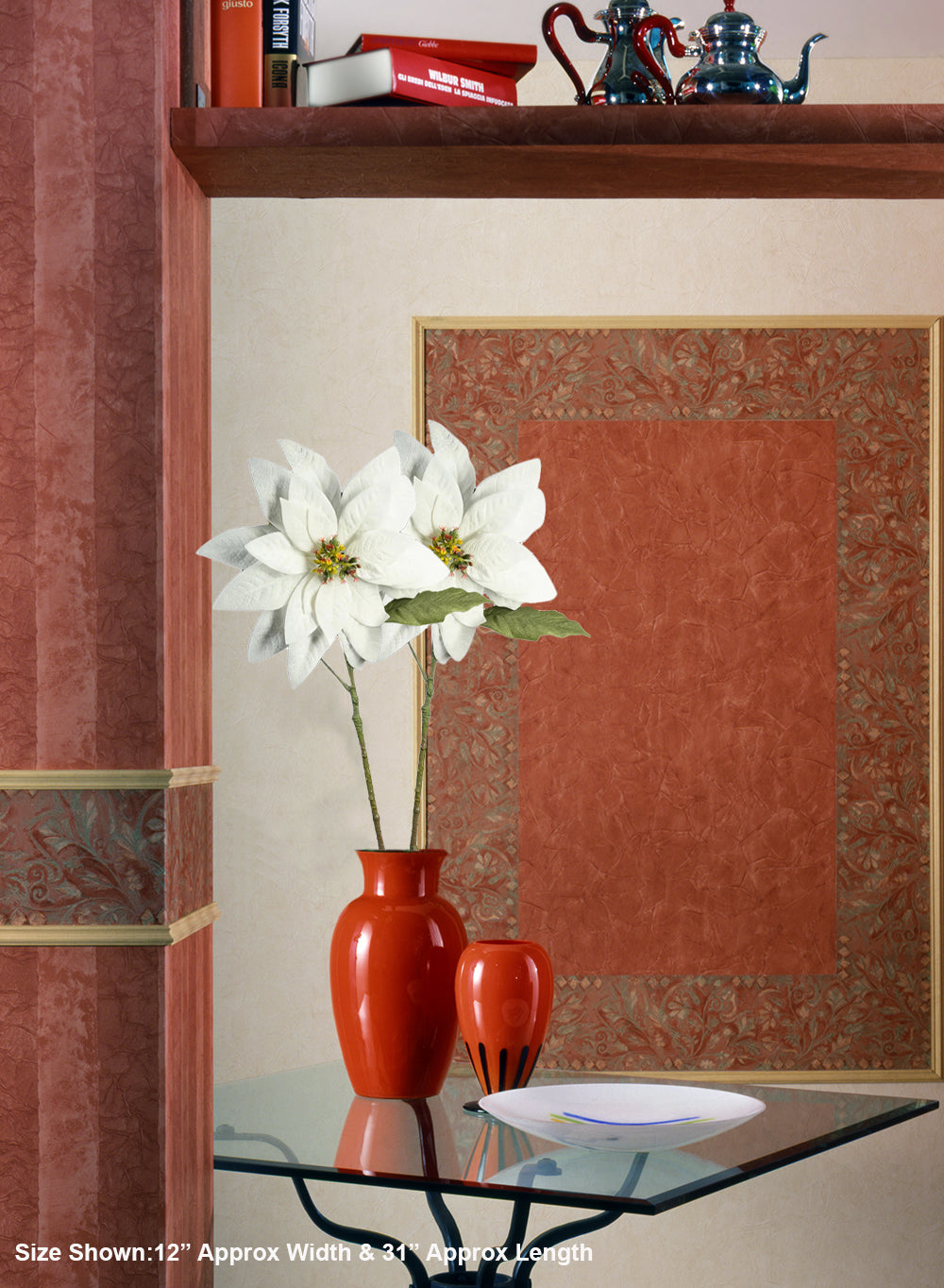 Lifelike Poinsettia Stems Collection