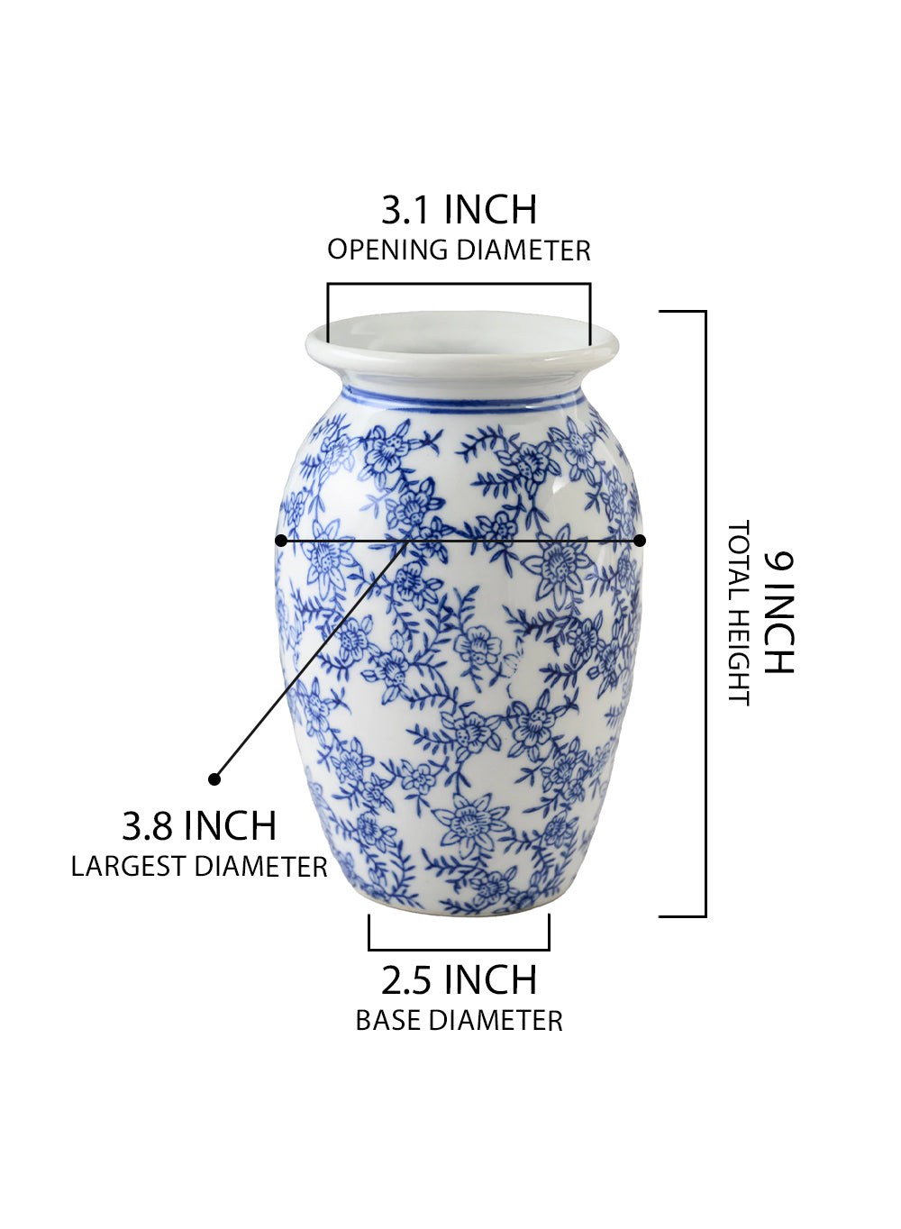 Ming Blossom Blue/White Ceramic Collection