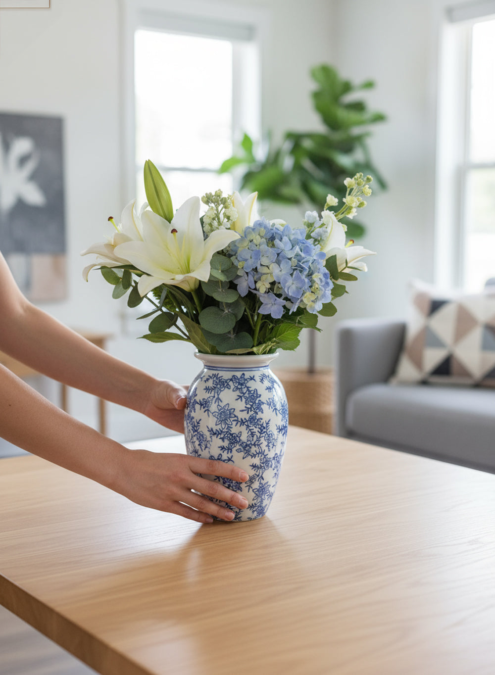 Ming Blossom Blue/White Ceramic Collection