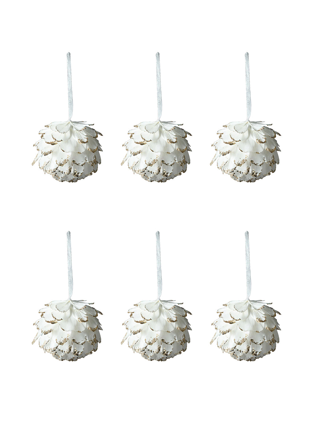 White Feather Ornament, Available 2 Sizes