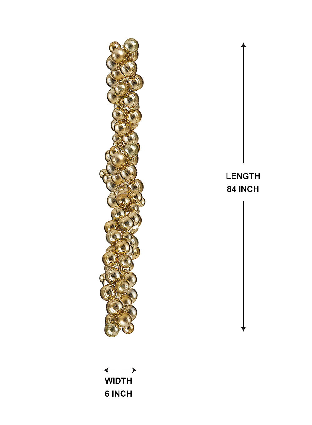 Plastic Bauble Garland, Available 3 Sizes