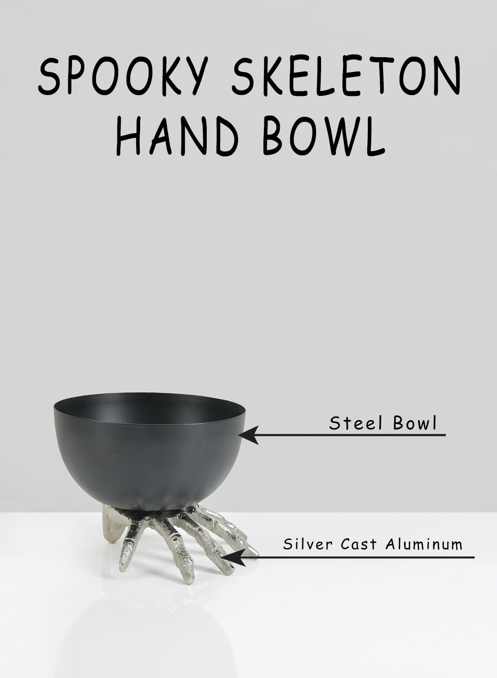 5" Spooky Skeleton Hand Bowl