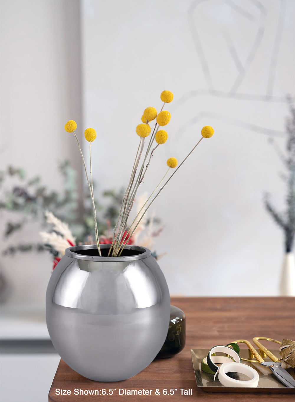 Alerra Stainless Steel Vase, in 2 Sizes