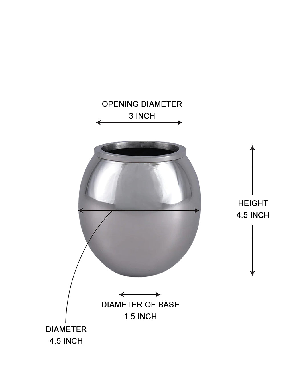 Alerra Stainless Steel Vase, in 2 Sizes