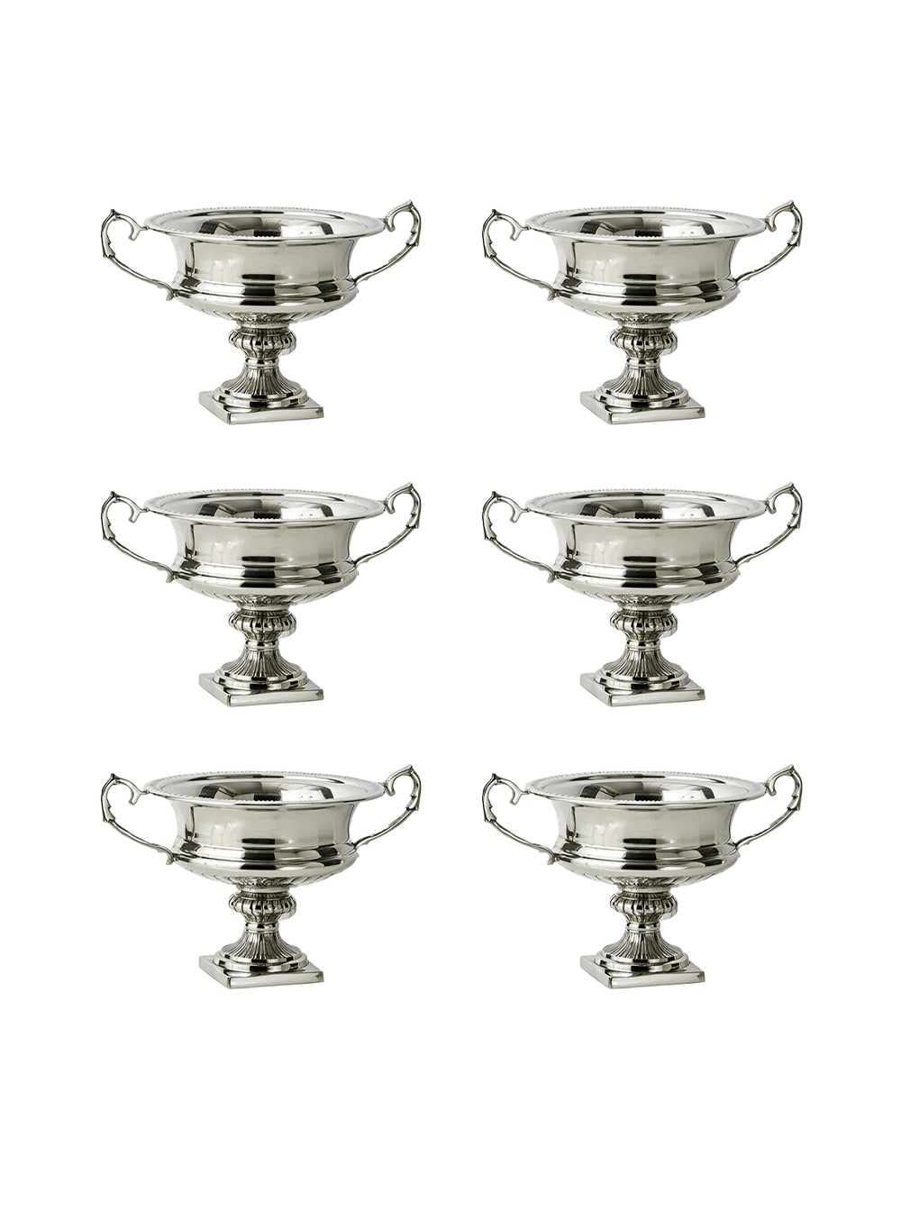 Silver Trophy Urn Vase with Handles Collection