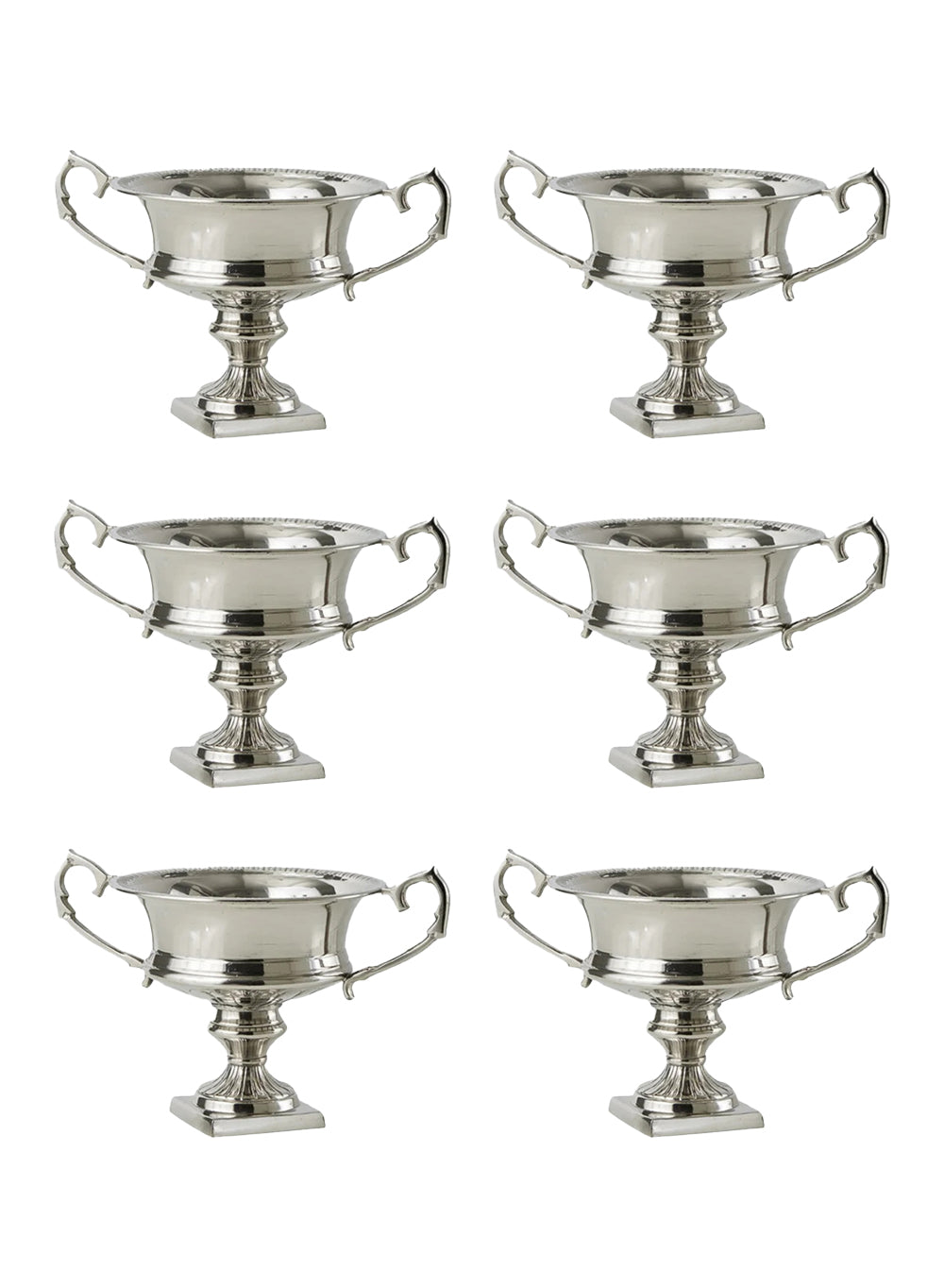 Silver Trophy Urn Vase with Handles Collection
