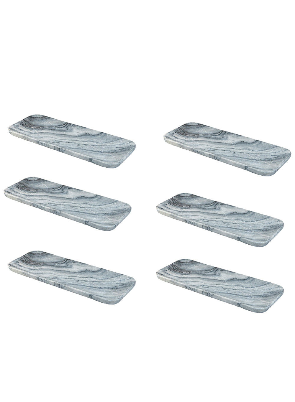 White Marble Collection, Bowl, Vase, Tray and Candle Holder