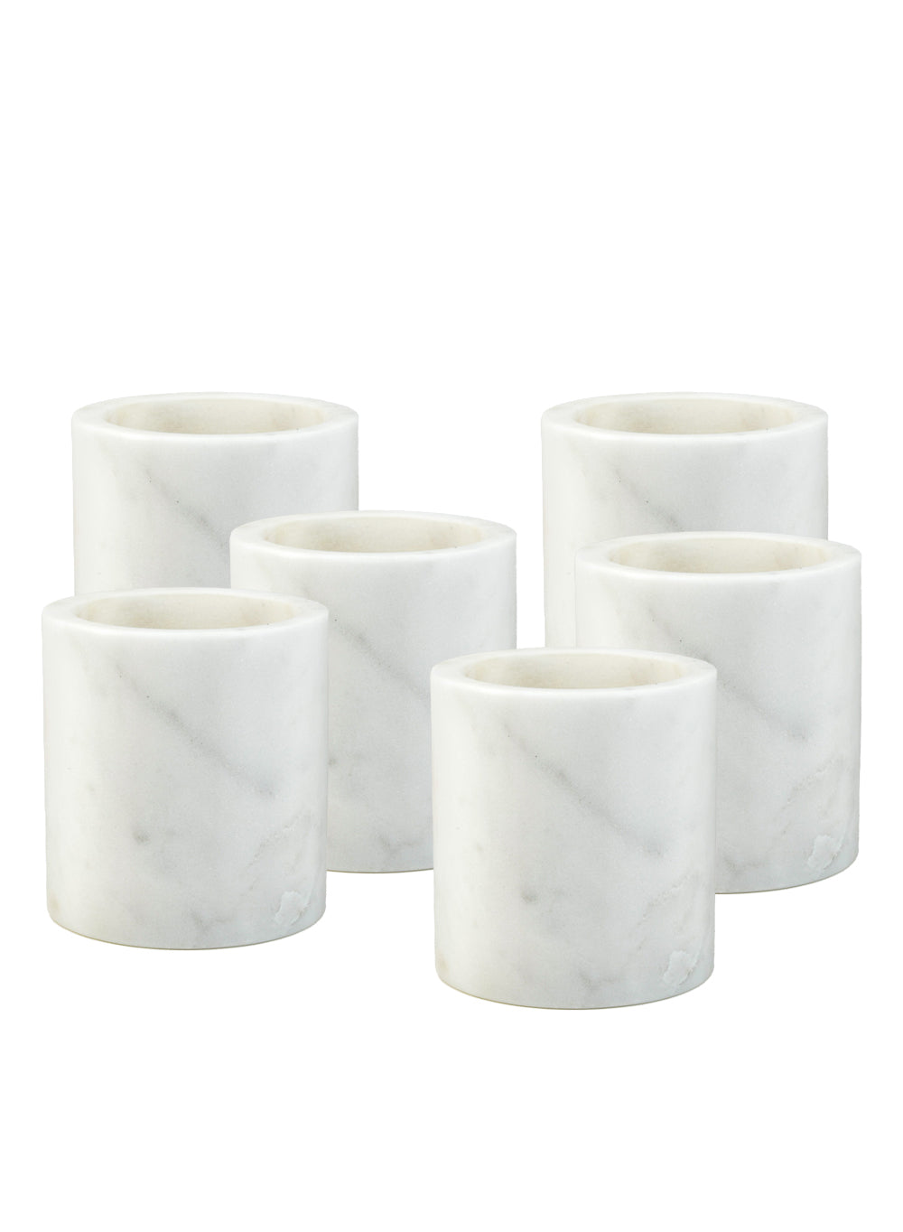 White Marble Collection, Bowl, Vase, Tray and Candle Holder