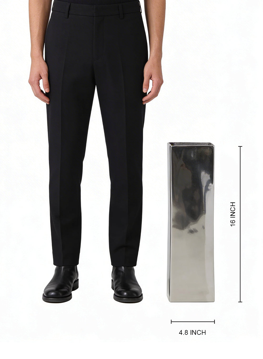 Linear Aluminum Rectangular Vase Collection