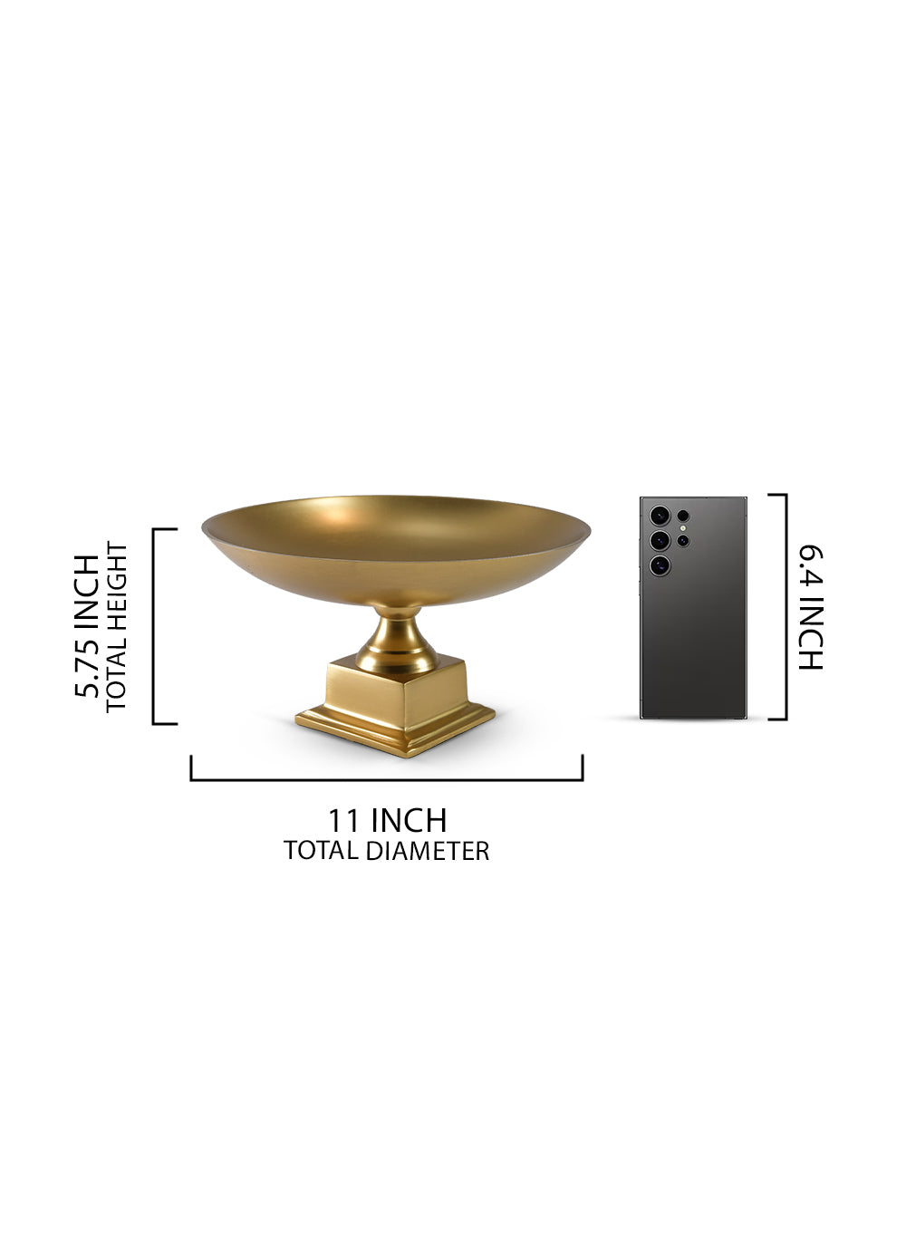 Gold Pedestal Urn Vase and Bowl Collection