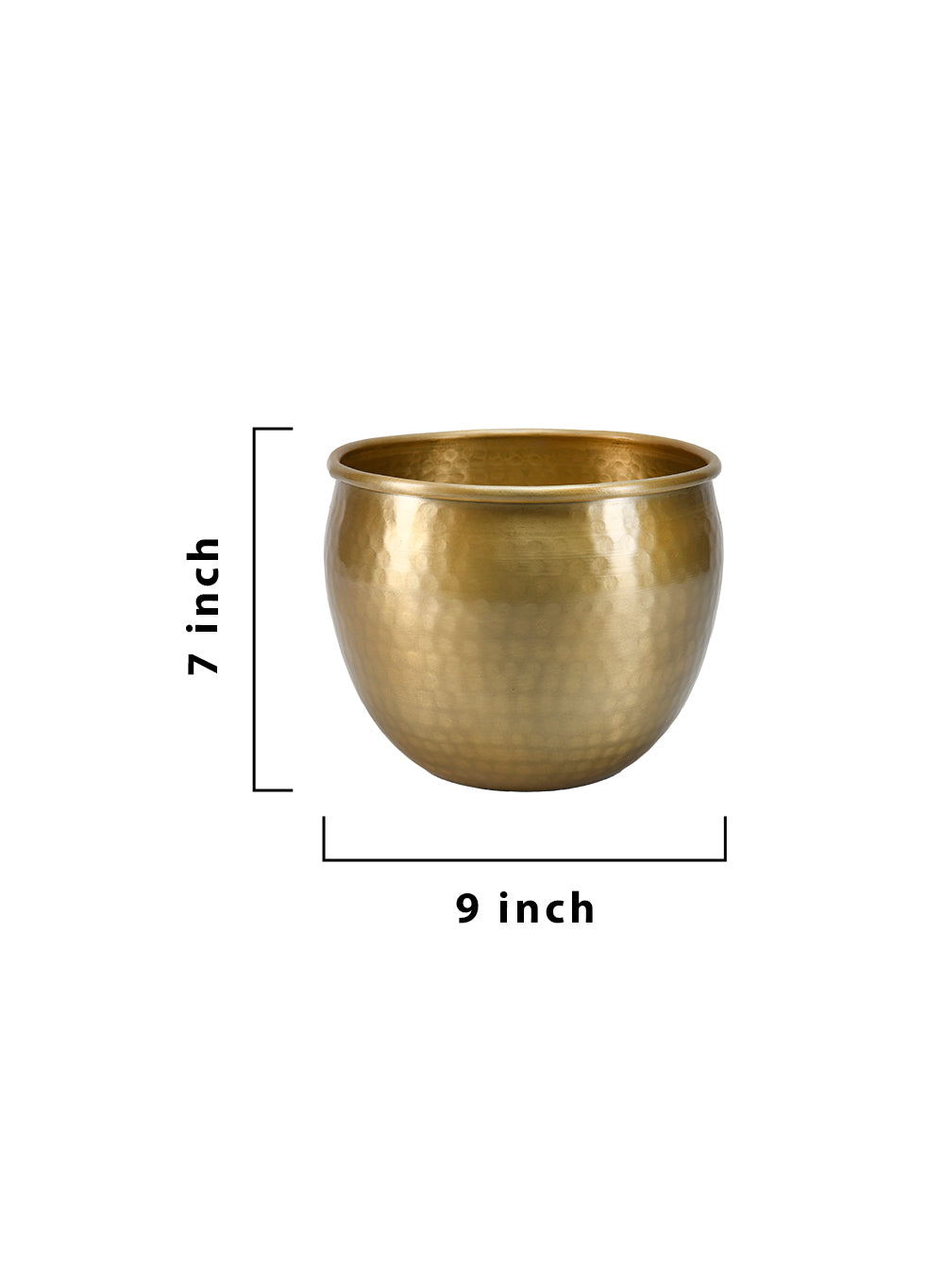 Gold Vintage Aluminum Cachepot Collection
