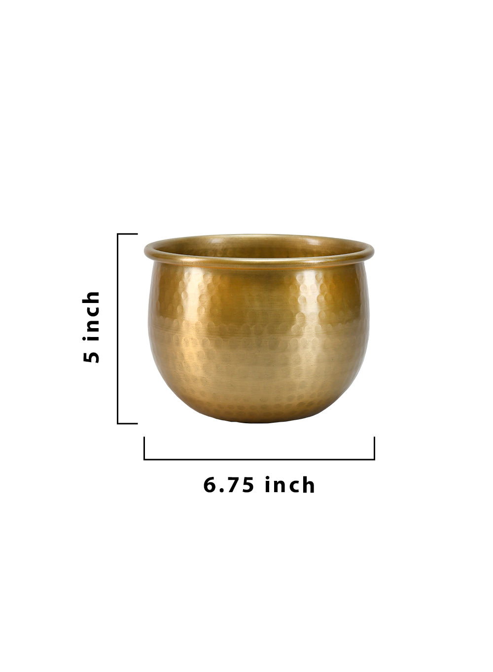 Gold Vintage Aluminum Cachepot Collection