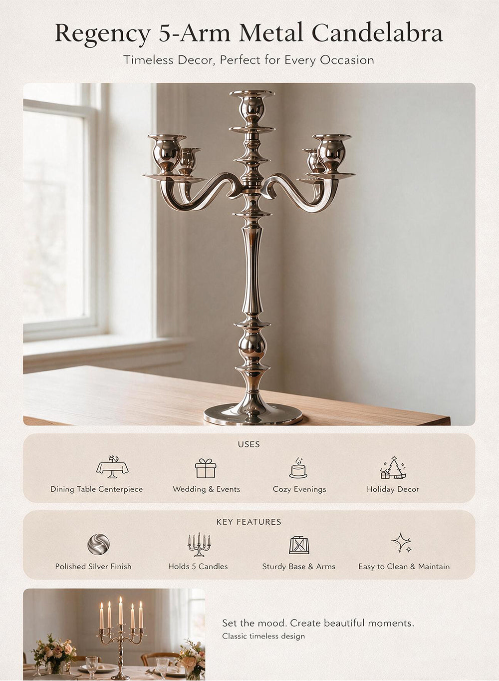 Regency Candlesticks & Candelabra Collection