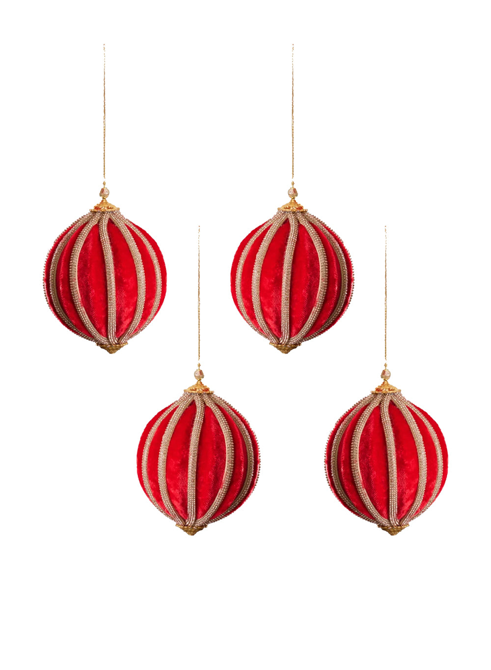 Noelle Velvet Christmas Ornaments Collection