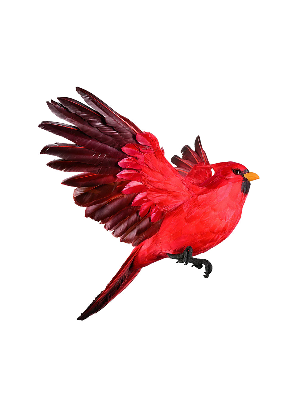 Flying Red Cardinal Ornament, 16" Tall, 21" Wide & 18" Long