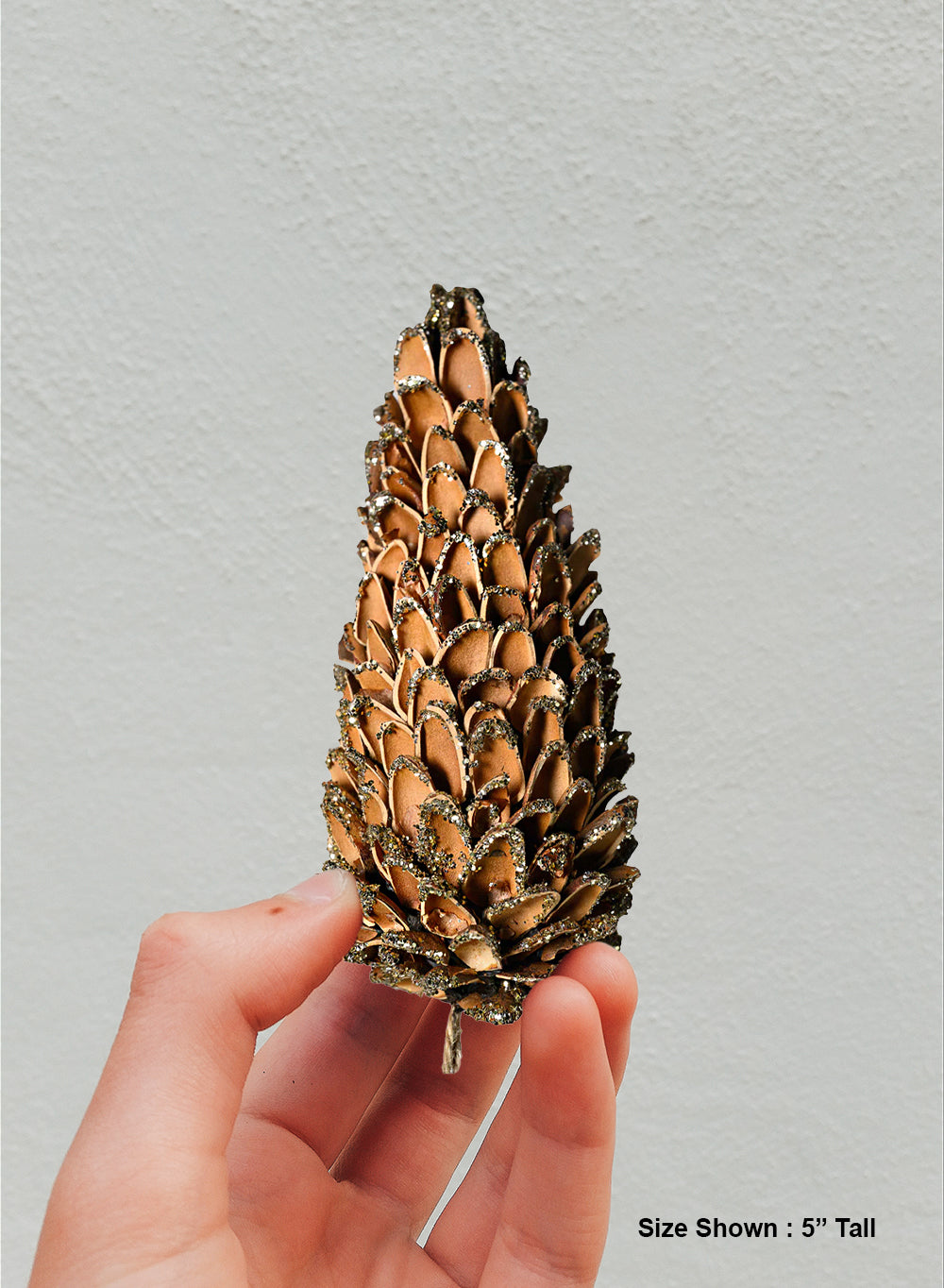 Natural Pine Cone Christmas Ornaments, 2.5" Diameter & 5.5" Tall, Pack of 12