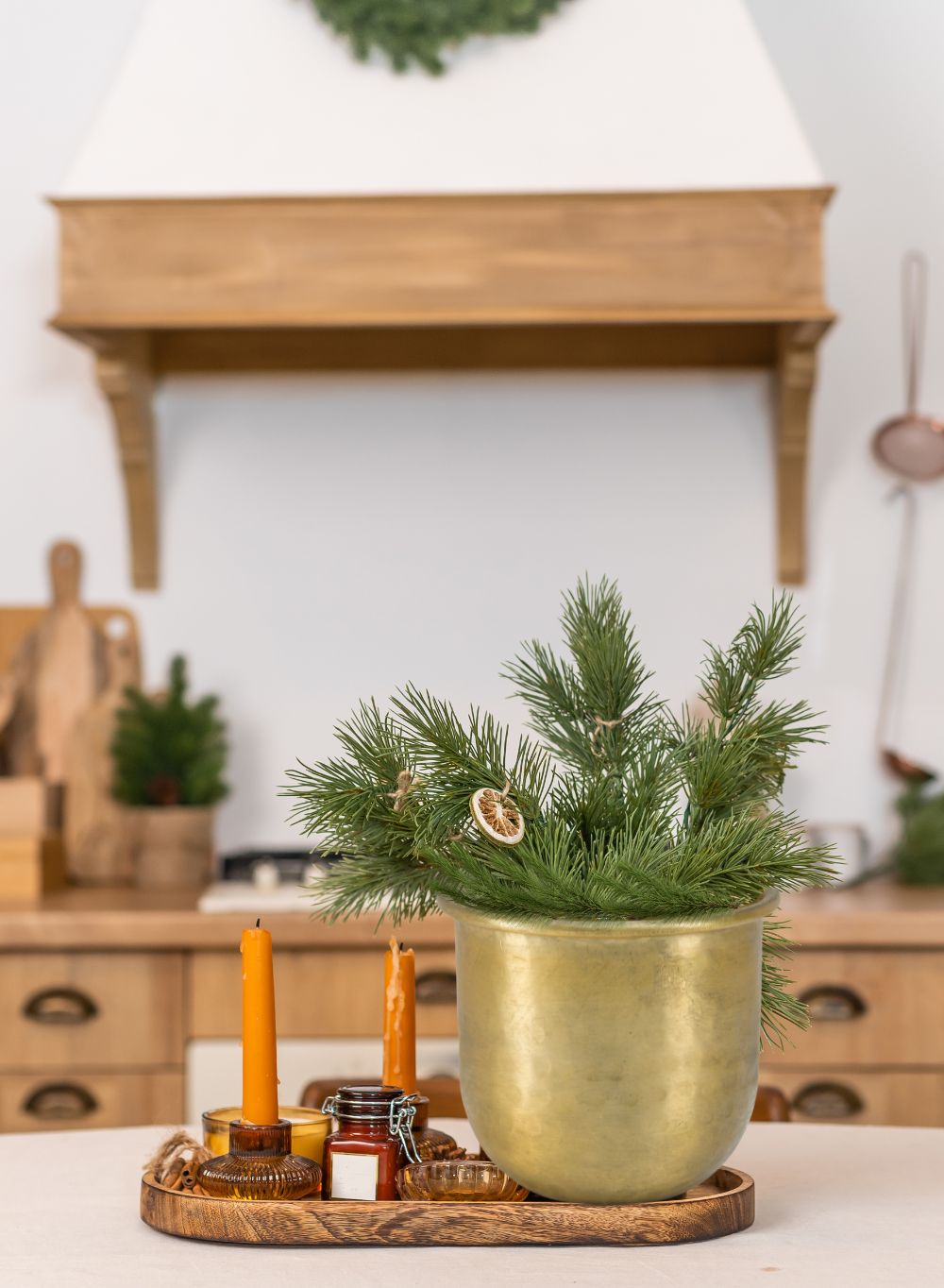 Antiqued Brass Vase-Simple Design with Curved Base Accent Piece,2 Sizes