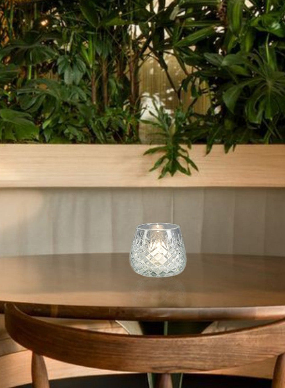 Diamond Cut Glass Vase, In 3 Shapes