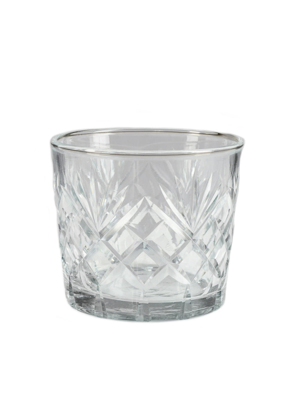 Diamond Cut Glass Vase, In 3 Shapes
