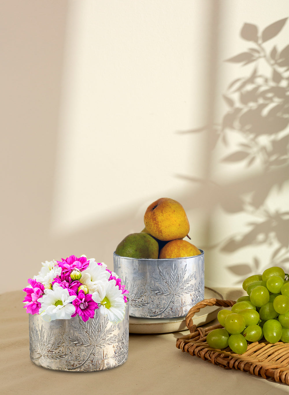 Glass Cylinder Vase, Available in 2 Colors & Sizes