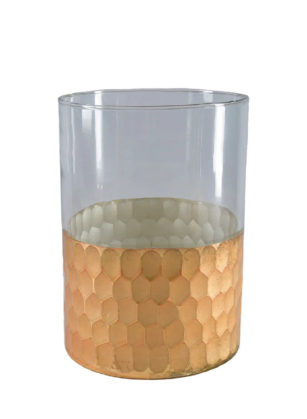 Aurelle Gold Glass Vase, Available in 2 Sizes