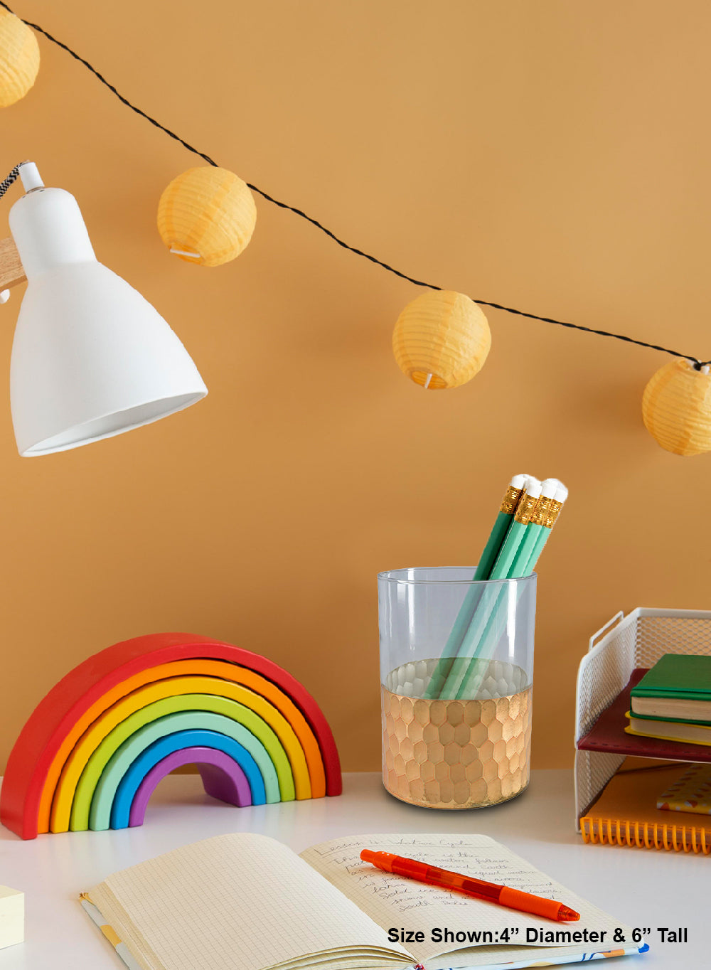 Aurelle Gold Glass Vase, Available in 2 Sizes