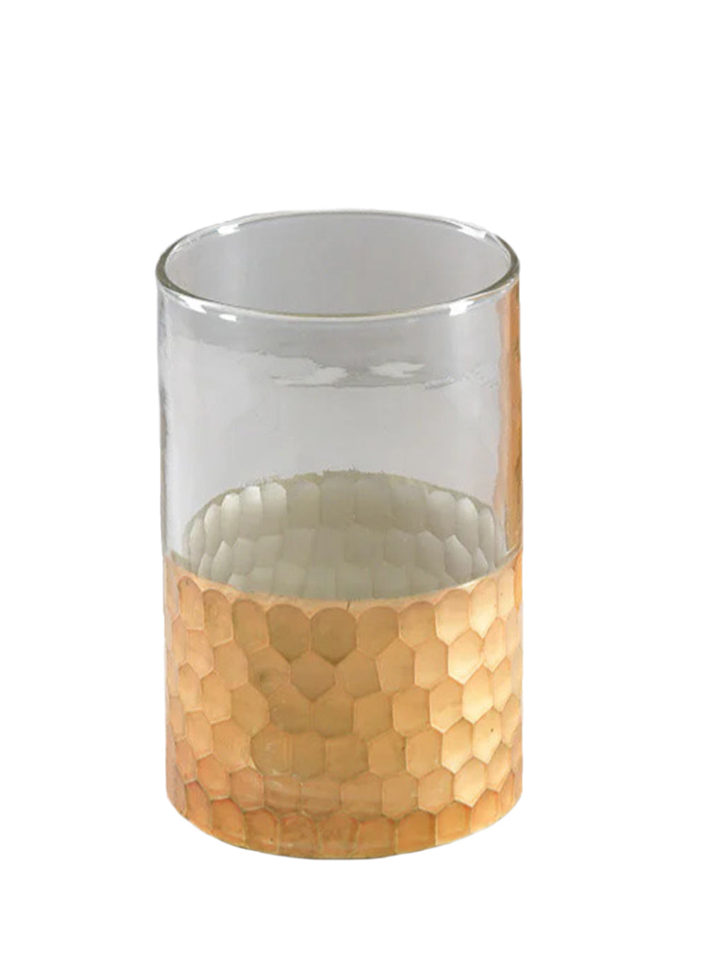Aurelle Gold Glass Vase, Available in 2 Sizes