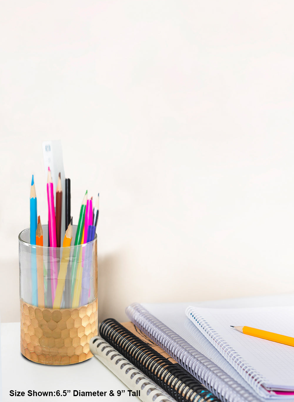 Aurelle Gold Glass Vase, Available in 2 Sizes