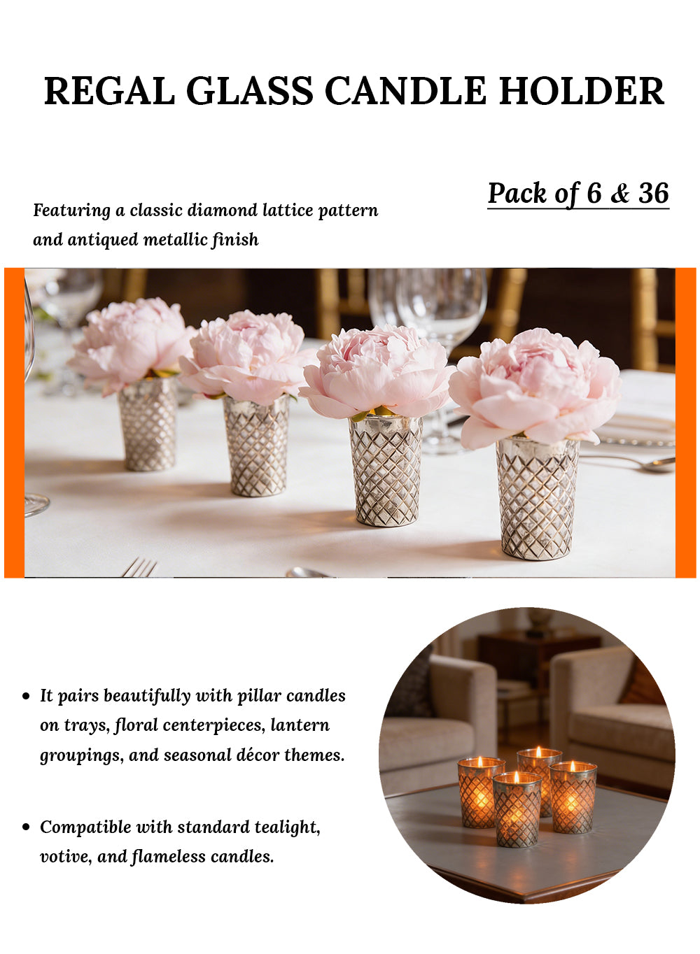 Regal Glass Candle Holder Collection