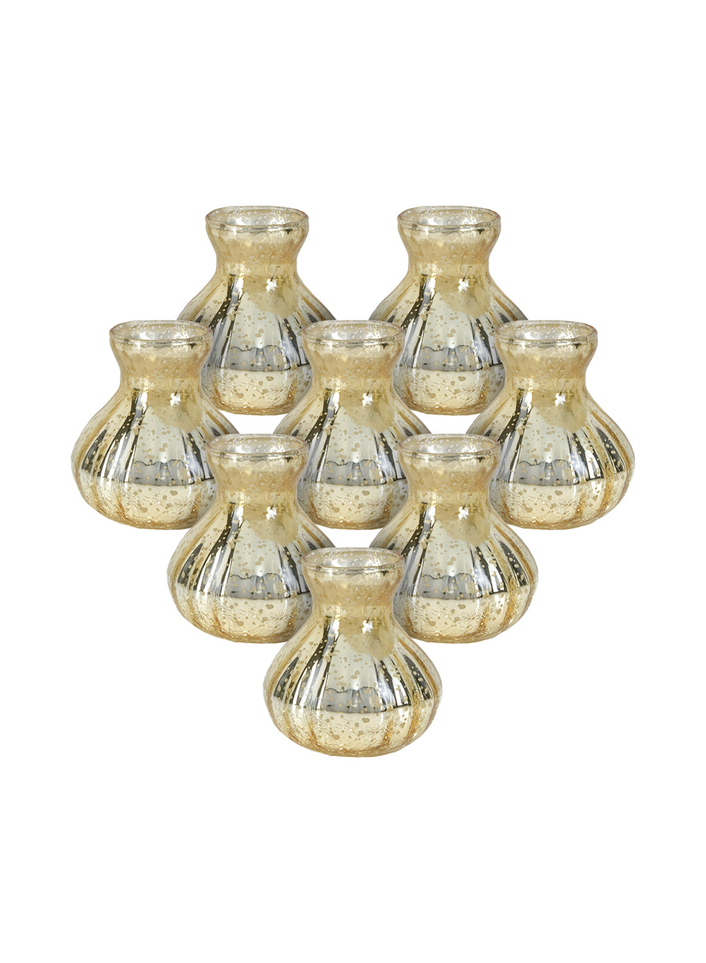 Mercury Crackle Bud Vase, in 4 Sizes