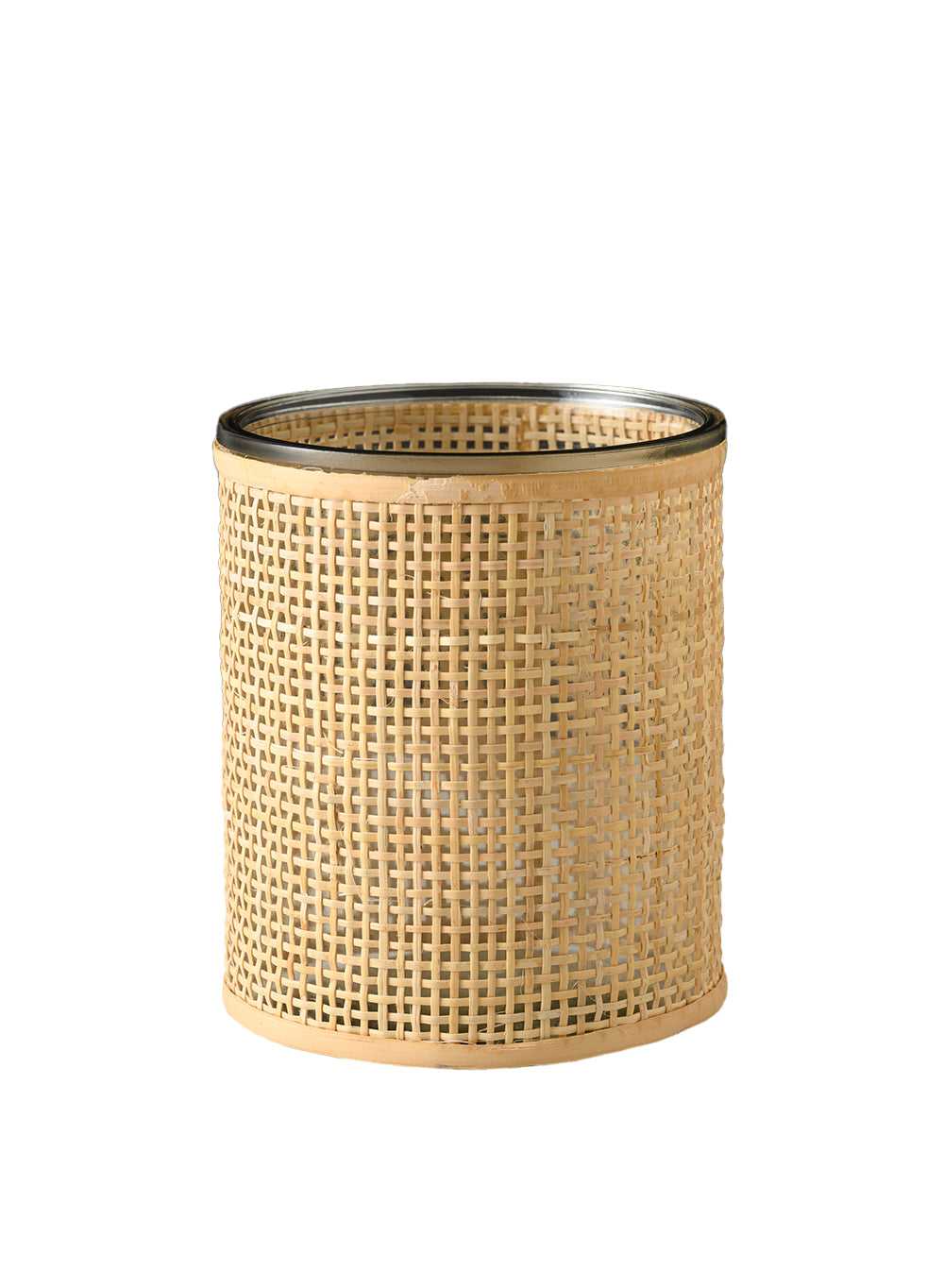 Rattan Cane Wrapped Glass Hurricane, in 6 Sizes