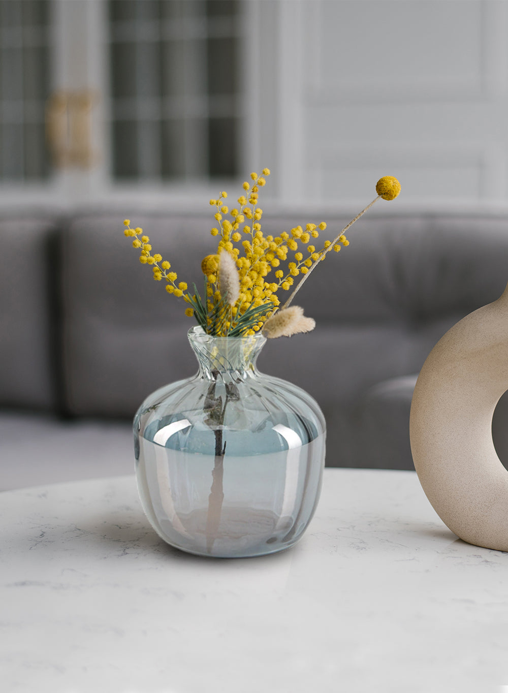 Serene Spaces Living Grey Luster Vase