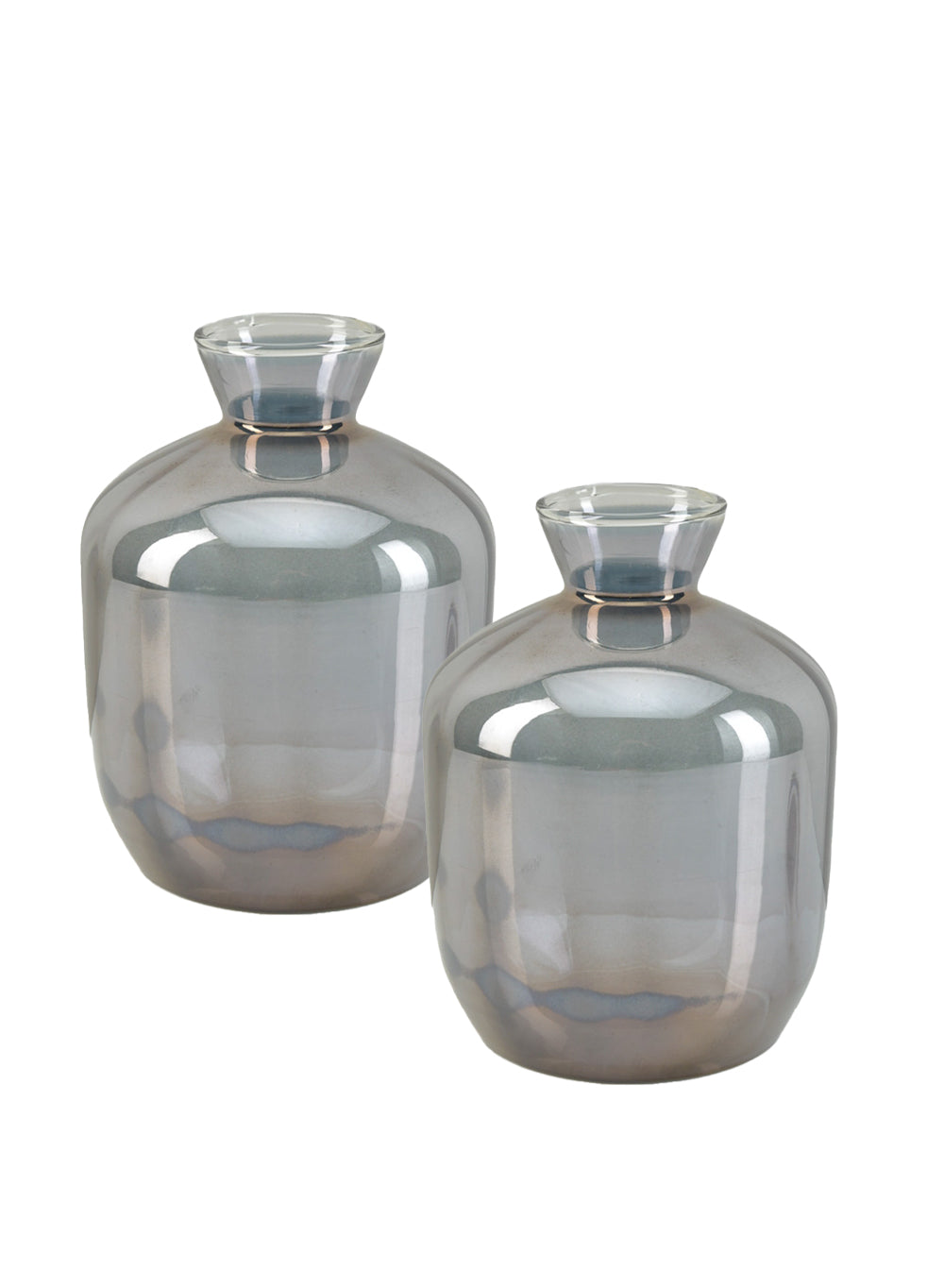 Serene Spaces Living Grey Luster Vase