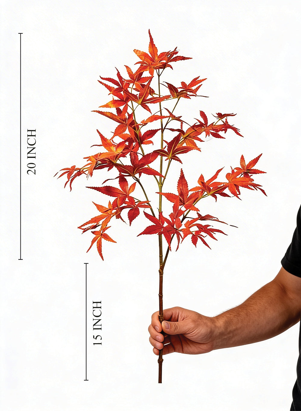 Artificial Red Maple Stems, 35" Tall, Pack of 12