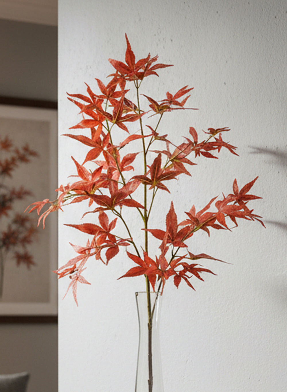 Artificial Red Maple Stems, 35" Tall, Pack of 12