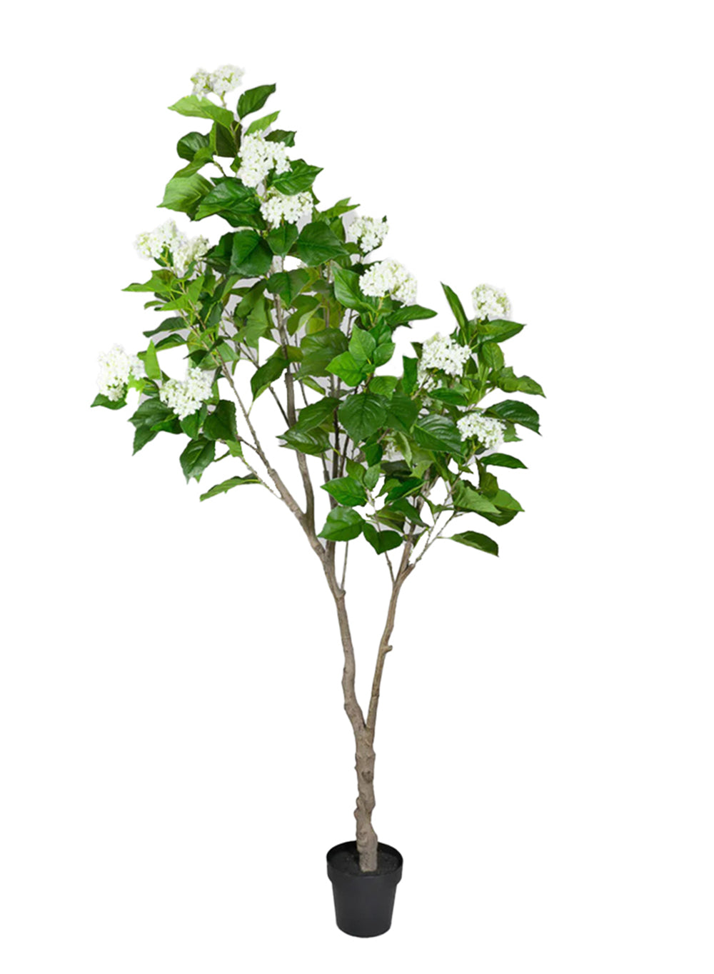Artificial Hydrangea Tree, 7.5" Diameter & 82" Tall