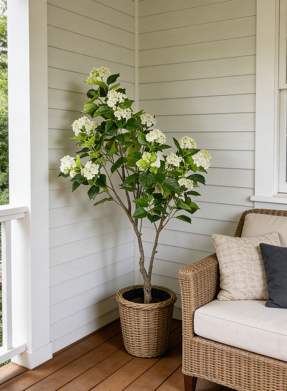 Hydrangea4937　0502 指定07 Artificial Hydrangea Tree | Plants | Serene Spaces Living